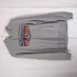 State of Mine Grey Missouri Heavyweight Hooded Sweatshirt Size Medium